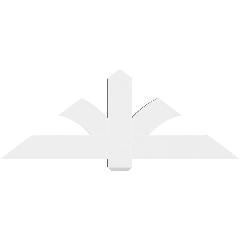 Support pour pignon en PVC Redmond, H 22,5 po x l 60 po (pas: 9/12), P 4 po x F 6 po