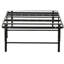 Sommier simple avec base de lit en métal, support de lit noir peu encombrant-3193699