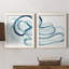 «Lazuli III», ensemble de 2 reproductions d'art sur toile Picutre-1782581132-1782581133