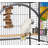 Backes 7.0'' Steel Victorian Top Floor Bird Cage with Wheels