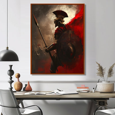 Red 300 Spartan Warriors In Greece I - Army Wall Decor