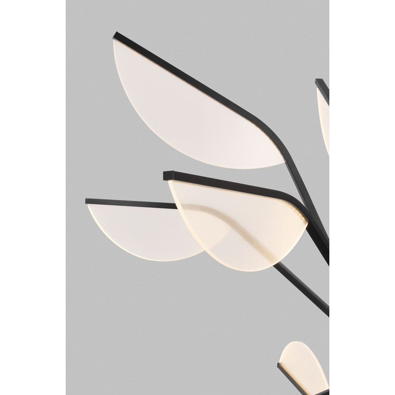 Belterra 12 - Light LED Chandelier, 23.3" H x 48" W x 48" D, Matte Black