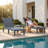Set Of 2 Resin Outdoor Chaise Lounge Chairs With 5 Adjustable Positions, Waterproof & Tool-Free Assembly For Patio Poolside-695799148