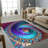 Non Woven Thin Type Printed Rug Featuring an Elegant Floral Pattern in Subtle Pastel Shades Perfect for Adding a Touch of Sophistication to Any Living Space-126075205