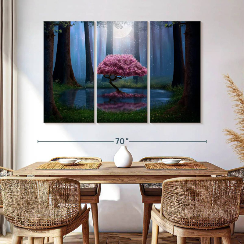 Arbre rose enchanté Kelan, H 42 po x l 65 po