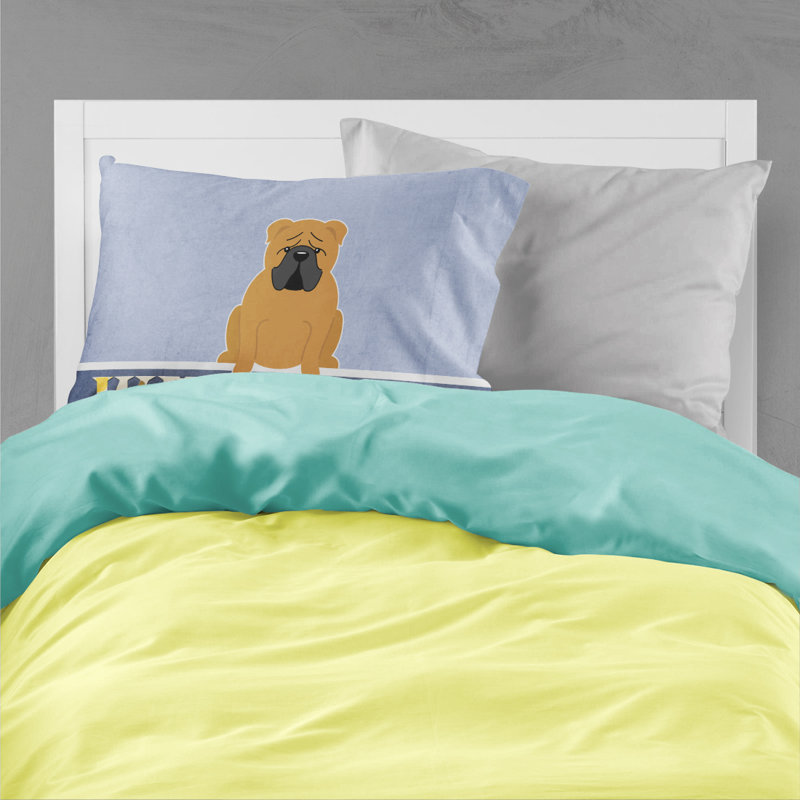 Microfiber, Red English Bulldog