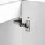 Meuble-lavabo 18 po avec lavabo en céramique. Porte à fermeture en douceur pour une salle de bain paisible. Petits espaces de salle de bain au look moderne. Évier de construction en contreplaqué. Charnières à utilisation silencieuse. Matériau du meuble