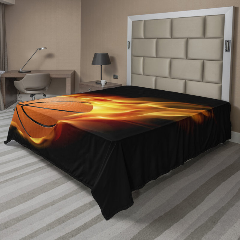 Microfiber No Pattern And Not Solid Color Flat Sheet, Queen Flat Sheet