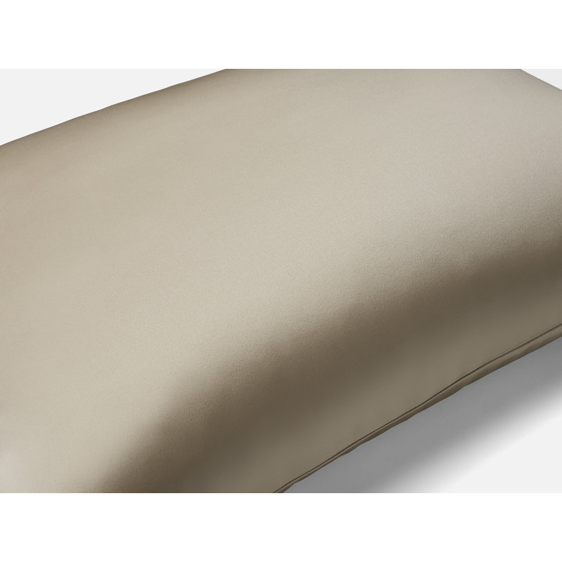 Selene Organic Silk Pillowcase King Espresso, Standard/Queen, Pearl