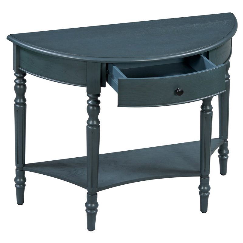 Console de style campagnard avec tiroir et tablette Farmhouse, Navy, Navy, Navy