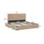 Lit plateforme tapissier avec rangement Cletus-1705430284