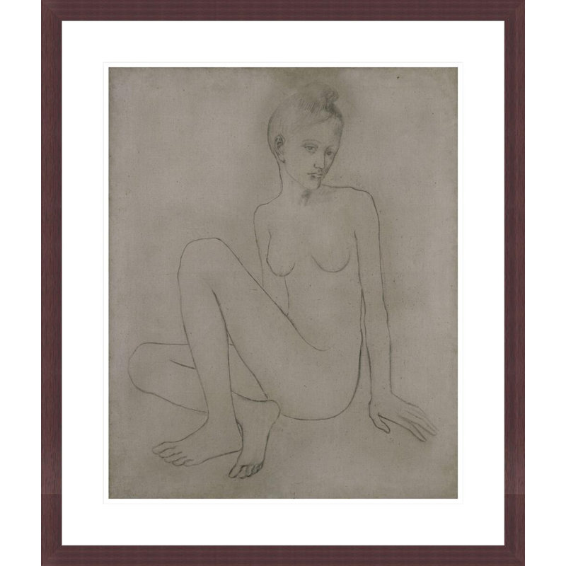 «Madeleine nue (Nude with Crossed Legs») par Pablo Picasso, impression giclée, H 27,47 po x l 23,5 po