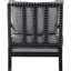 Chaise traditionnelle rembourrée grise pour un look intemporel avec une touche de charme romantique