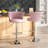 "Luxury Velvet Swivel Bar Stools - Adjustable Height, 360° Rotation & 350 lbs Capacity for Kitchen/Bar-47654293-48192511