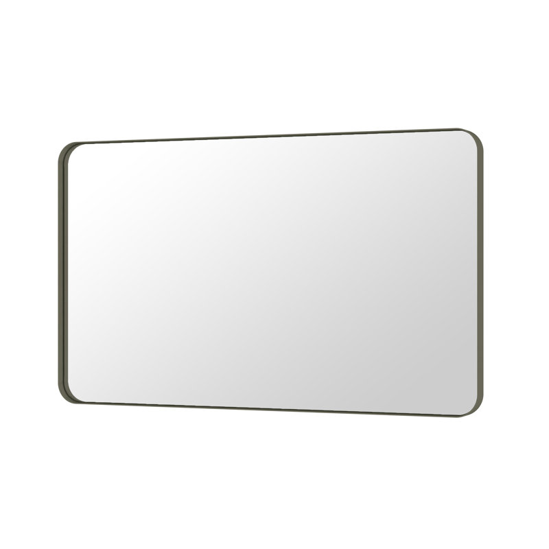 Miroir de salle de bain mural et d'angle Lesamuel, 36 po x 59 po, Bronze