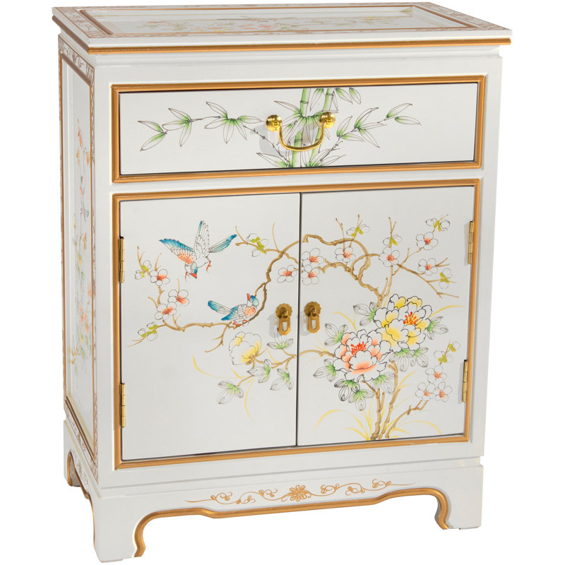 Abitha Solid Wood Accent Cabinet