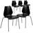 Oliverson Modern Plastic Contoured Stacking Lobby Chairs-31020528