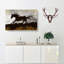 Galloping Horse In Abstract - Wrapped Canvas-55366153