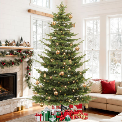 Arbre de Noël artificiel 7,5 pi avec éclairage