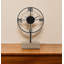Horloge de table en métal noir avec cadre ouvert en métal