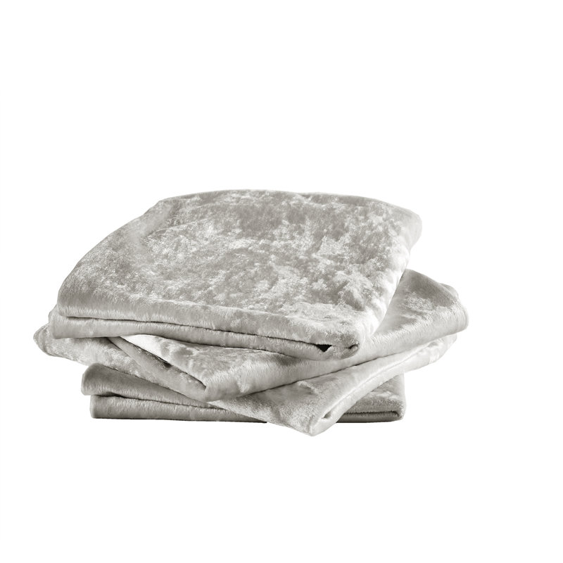 Floral Square Euro Cushion Cover, Silver