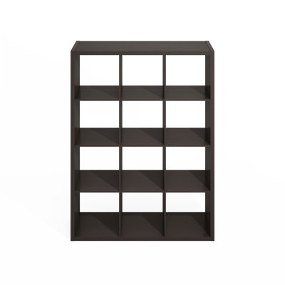 Sisler Open Back Cube Storage Organizer, Standing Shelf, 12-Cube by Latitude Run