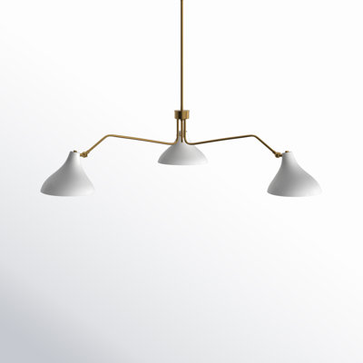 Elyse 3 Light Metal Dimmable Spider Chandelier