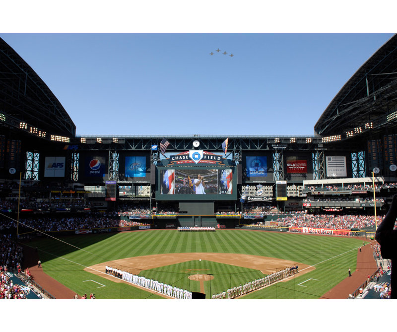 Chase Field, 12" H x 18" W