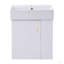 Meuble-lavabo flottant moderne de 21,6 po avec lavabo en céramique - parfait pour les petites salles de bain, rangement à droite-684238666