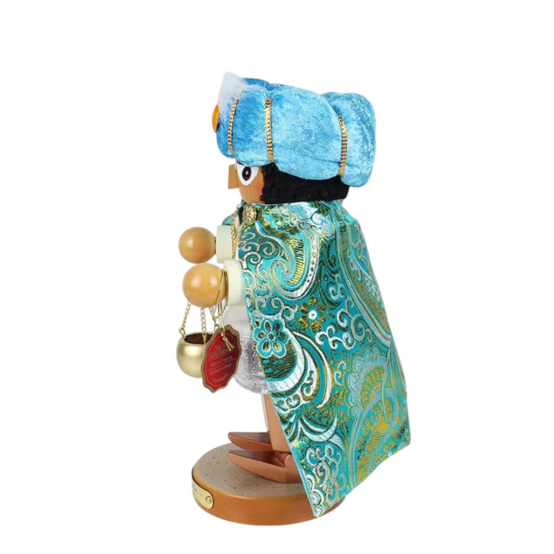 Steinbach Wooden Chubby Nutcracker, Three Wise Man - Balthasar, 12in