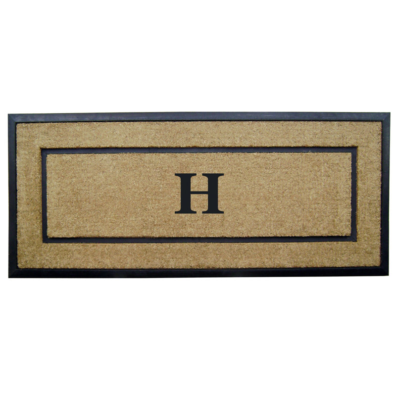 Tapis de porte antidérapant pour l'extérieur, L 24 po x L 57 po, H