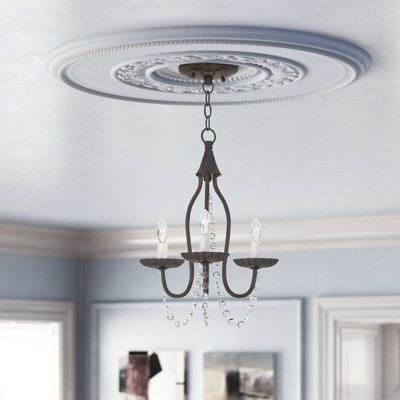 Burvale 3 - Light Candle Style Chandelier