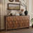 Farmhouse Style 4 Door Wooden Cabinet-104979275