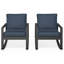 Chaise berçante d'extérieur avec coussins-1046138936