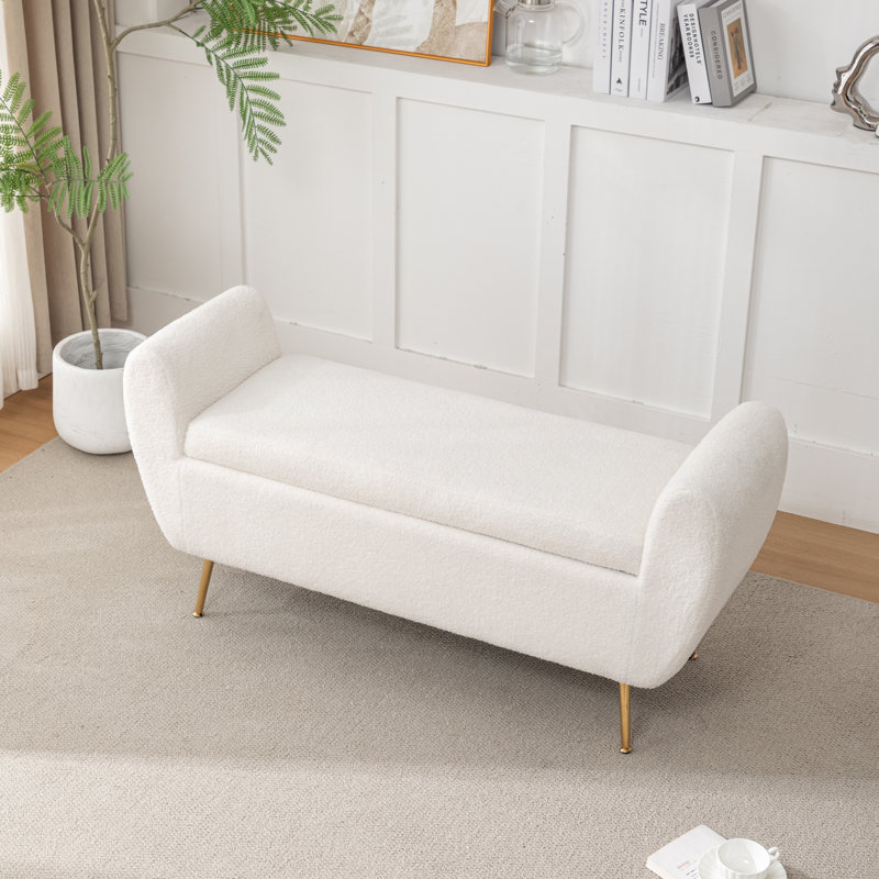 Banc de rangement Kaybree, Blanc
