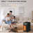 HomCom 1500 Watt 5118 BTU Electric Compact,Tower Space Heater with Adjustable Thermostat , Remote Included and with Digital Display