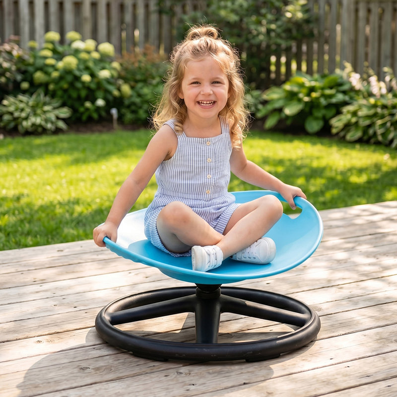 Children's Chair, Blue/Black
