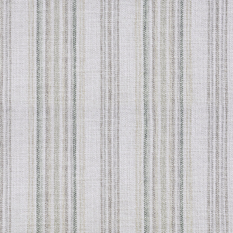 Banc rembourré Azayvion avec base en bois, Grey Woven Stripes