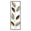 Accessoire mural en métal peint à la main, 35,4 x 12,6 pouces | 100% métal, épaisseur: 0,03 pouce | Pièce d'art décorative unique pour la maison ou le bureau | Conception élégante et durable, des variations de couleur peuvent se produire
