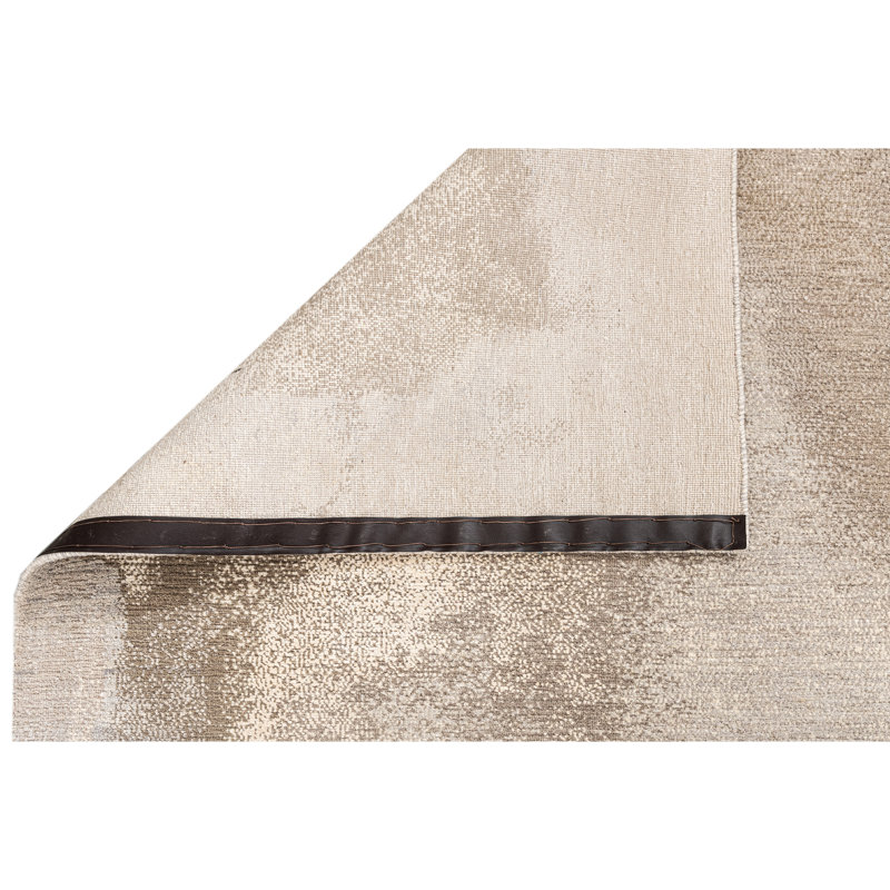 Handmade Silk and Wool Area Rug, Rectangle 5' x 8'