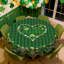 Nappe St. Patrick's Day Gnome - housse en tissu vert à carreaux et trèfles, nappe ronde / rectangulaire réutilisable pour les fêtes de la Saint-Patrick, brunch | Nappe sur le thème de la Saint-Patrick avec motif de gnome de lutin, convient aux tables de salle à manger-1971685391