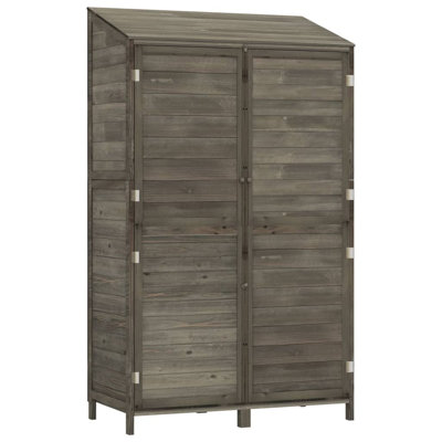 Jayziel 8.5 ft. W x 4.4 ft. D Solid Wood Pent Garden Shed