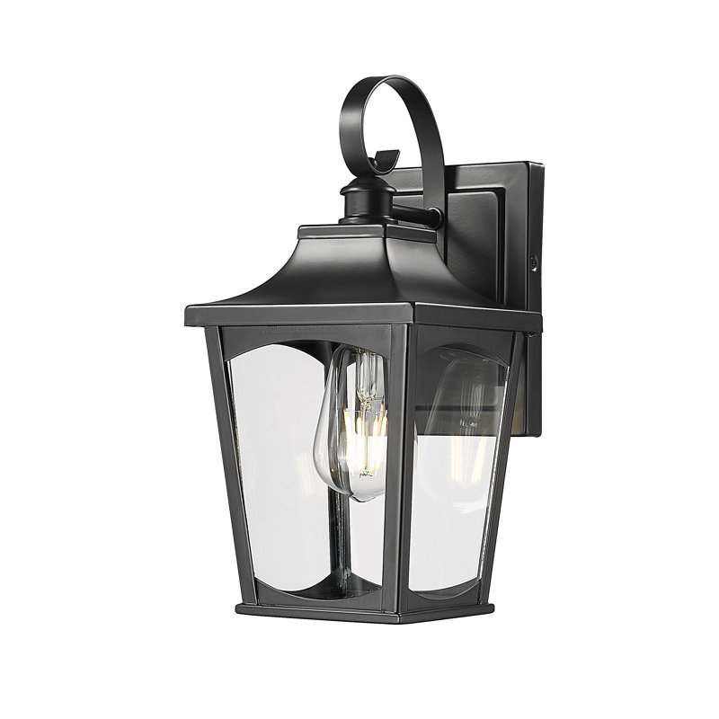 Clydel 1 Light Outdoor Wall Sconce, 12.62" H x 6" W x 7" D