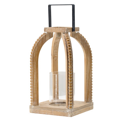 Lanterne de table en bois 11,4 po