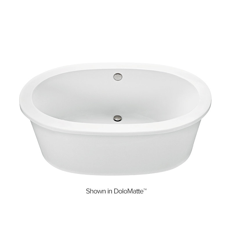 Adena 7 Freestanding Soaker Tub - Matte, Left