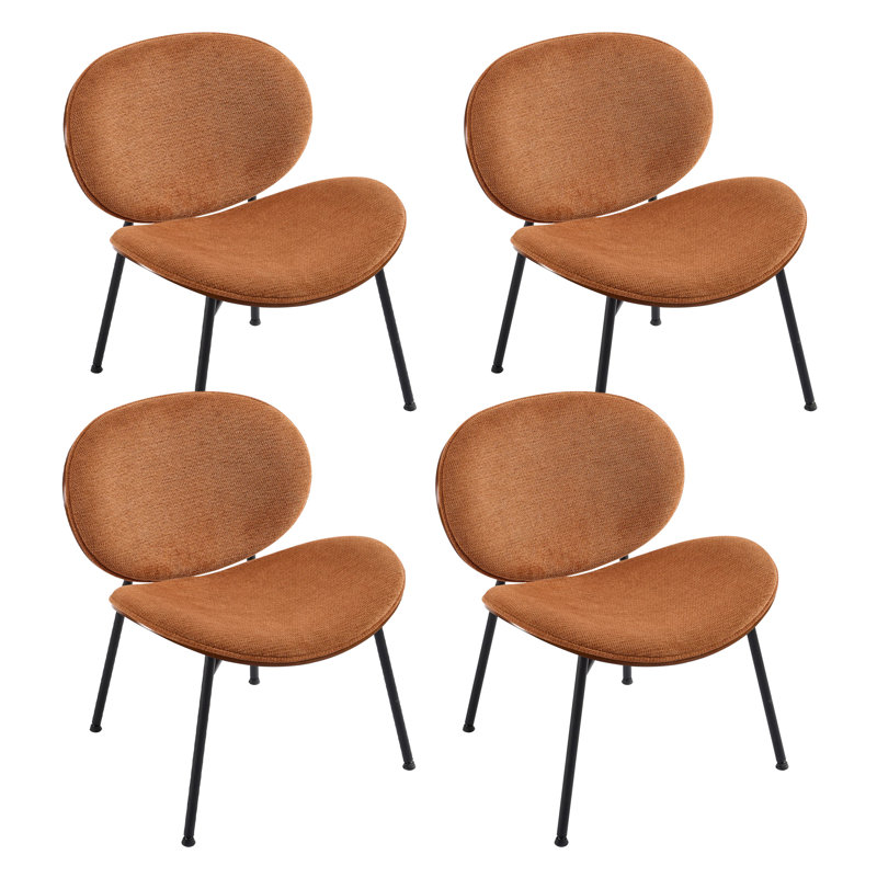 Chaise d'appoint moderne Modern Chair, Similicuir orange