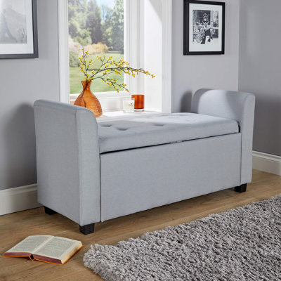Cheeseman Wide Upholstered Storage Ottoman