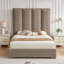 Grande tête de lit tapissier avec 2 tiroirs de rangement en bois Coletti-1060613374-1045130222