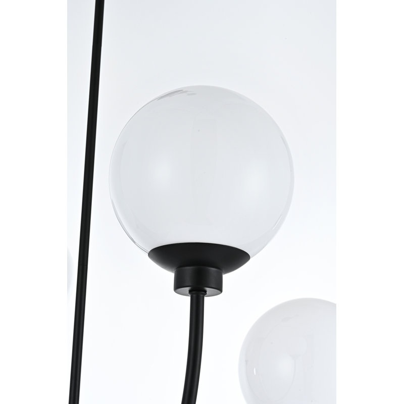 Kyle 4-Light Chandelier, Noir, H 25 po x l 30 po x P 30 po