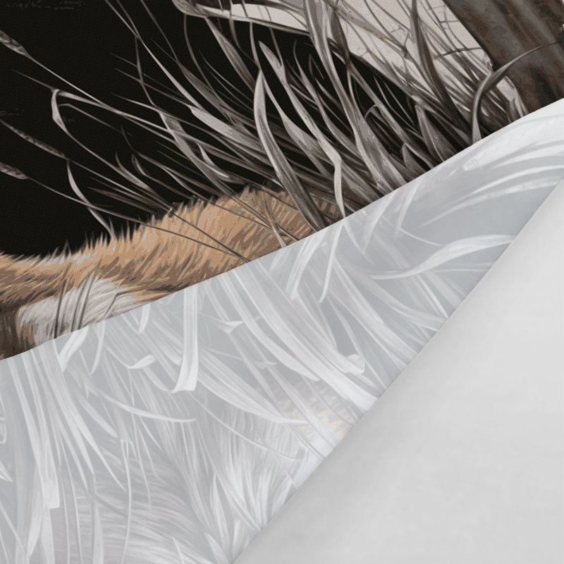 Tapisserie murale représentant un renard à oreilles de chauve-souris, 51 po x 60 po